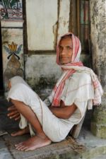 Hindu priest on Majuli island