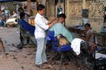 Cambodia outdoor barber