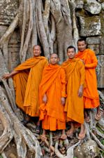 Cambodia Angkor monks